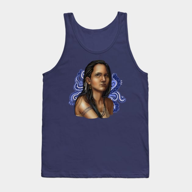 Native Woman Tank Top by Perezart99